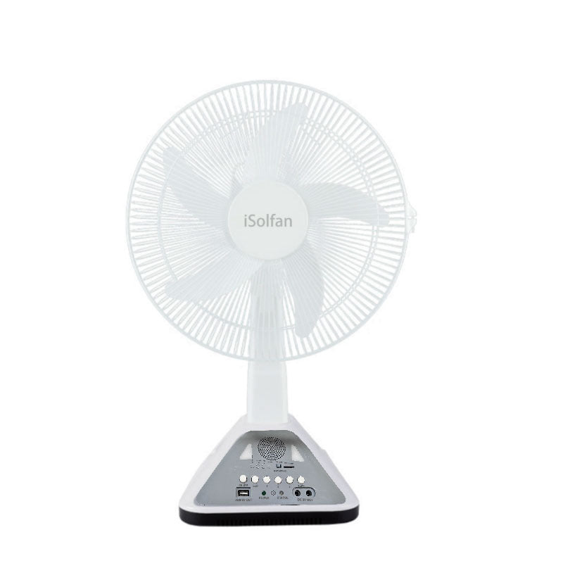 Women Portable Solar Fan with Remote Control and USB Connection Bowlift