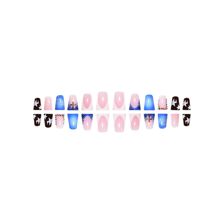 Creative Multi-Design Press-On Nails Bowlift