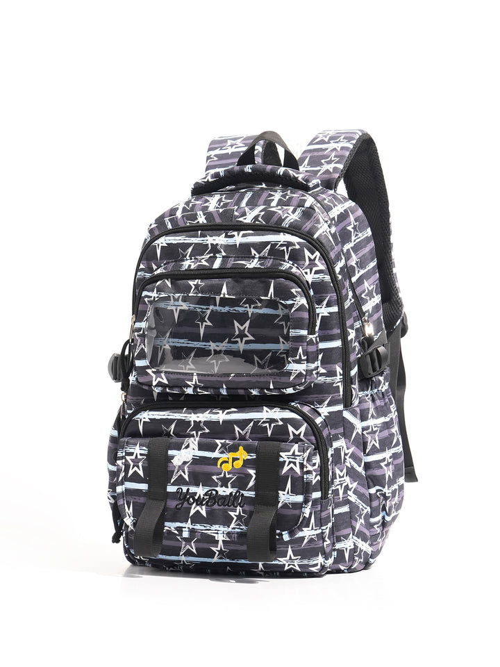 Multi-Compartment Music Theme School Backpack