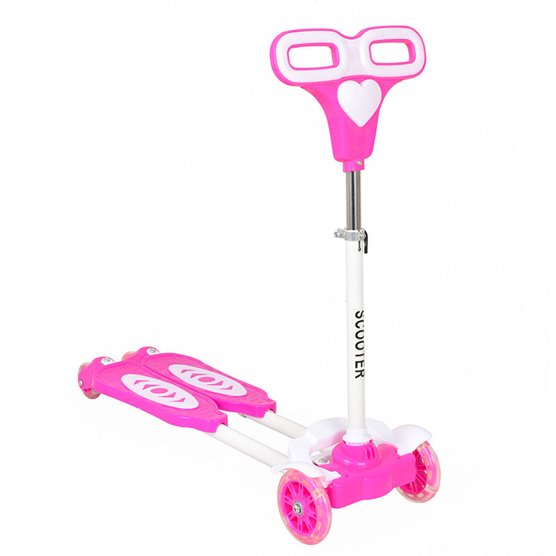 Heart-Designed Fun Glider Scooter Bowlift