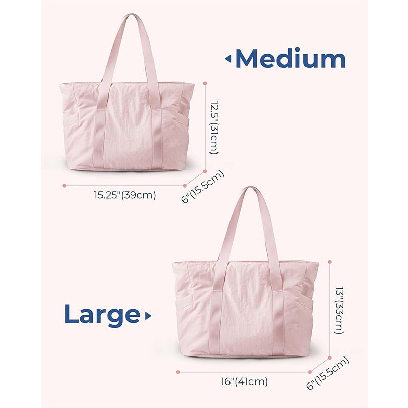 Spacious tote bag with innovative interior organization Bowlift