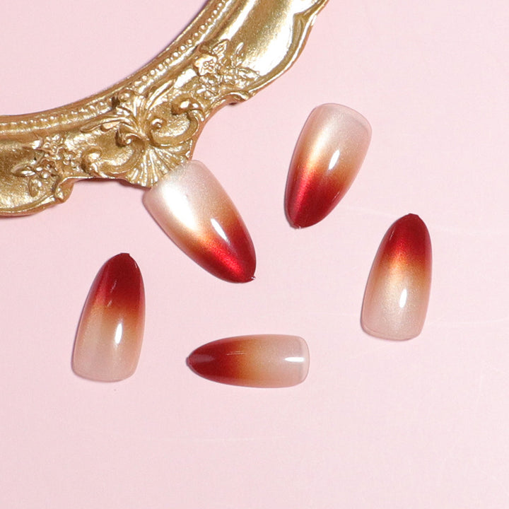 Elegant Ombre Press-On Nail Set Bowlift