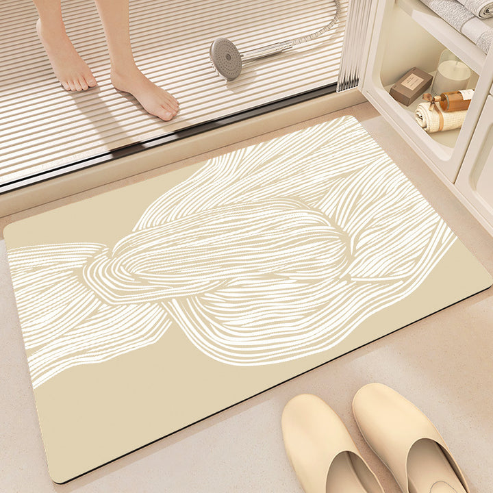 Stylish Abstract Bath Mat Bowlift