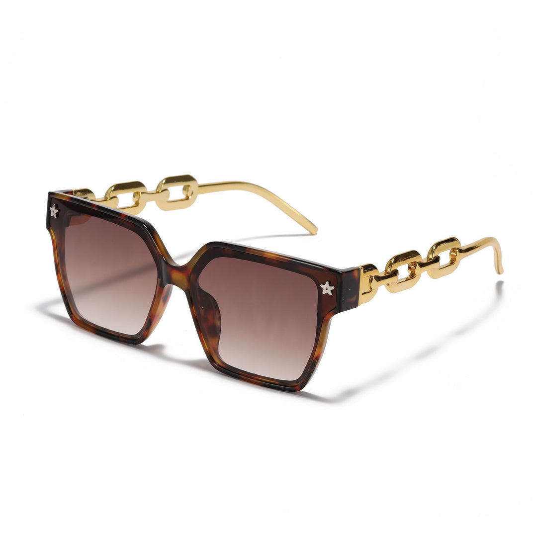Ladies stylish square sunglasses with innovative metal frame construction Bowlift