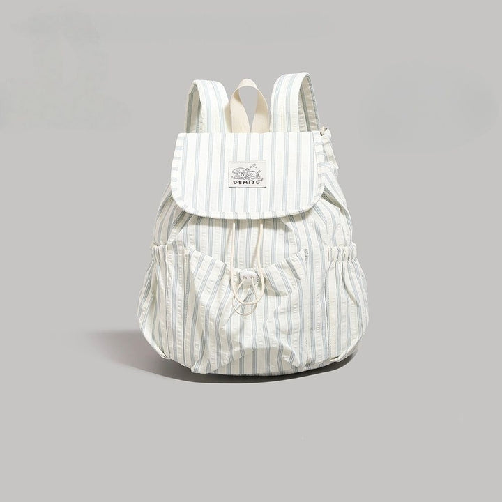 Leisure Backpack in Playful Striped Design Bowlift