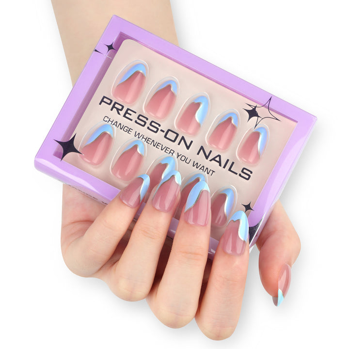 Artistic printed nails in modern design Bowlift
