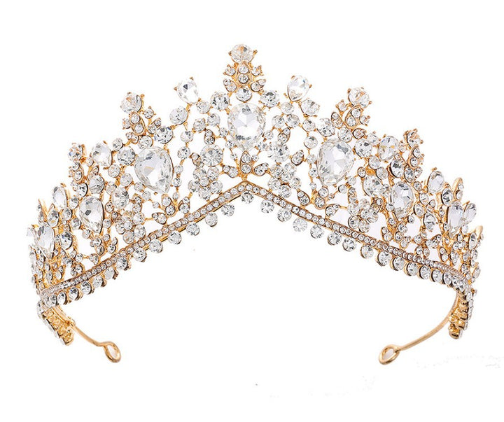 Women's Glamorous Tiara with Rhinestone and Crystal Embellishments Bowlift