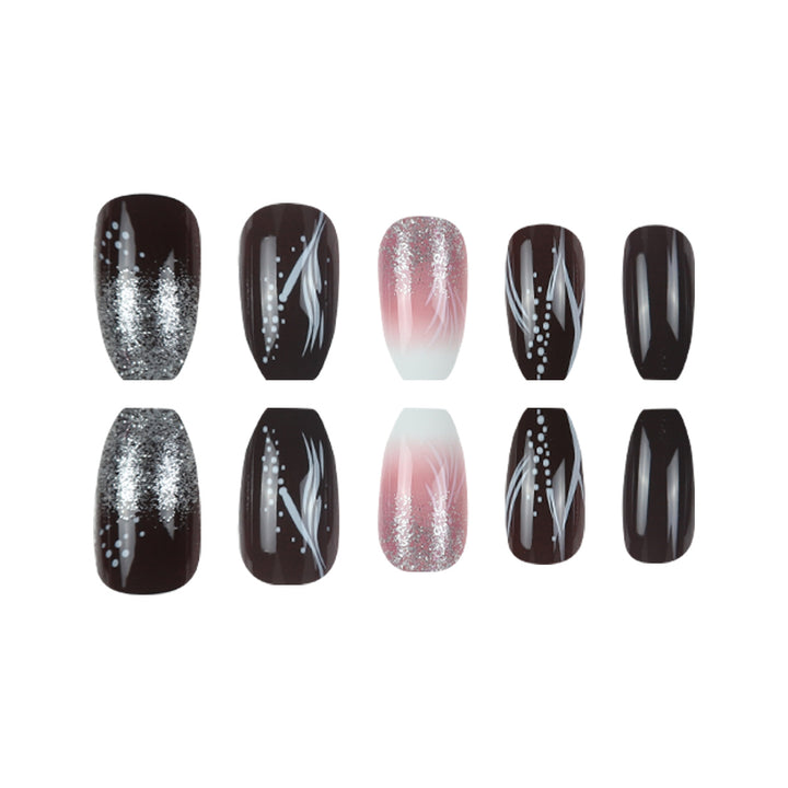Glamorous Decorative Stiletto Press-On Nails Bowlift