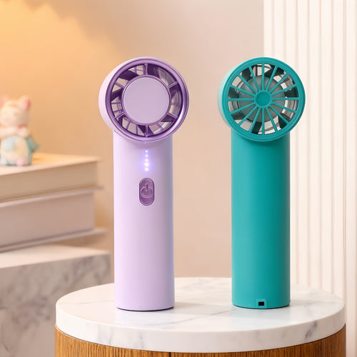 Women's Portable Handheld Fan with USB Charging Function and Flexible Design Bowlift