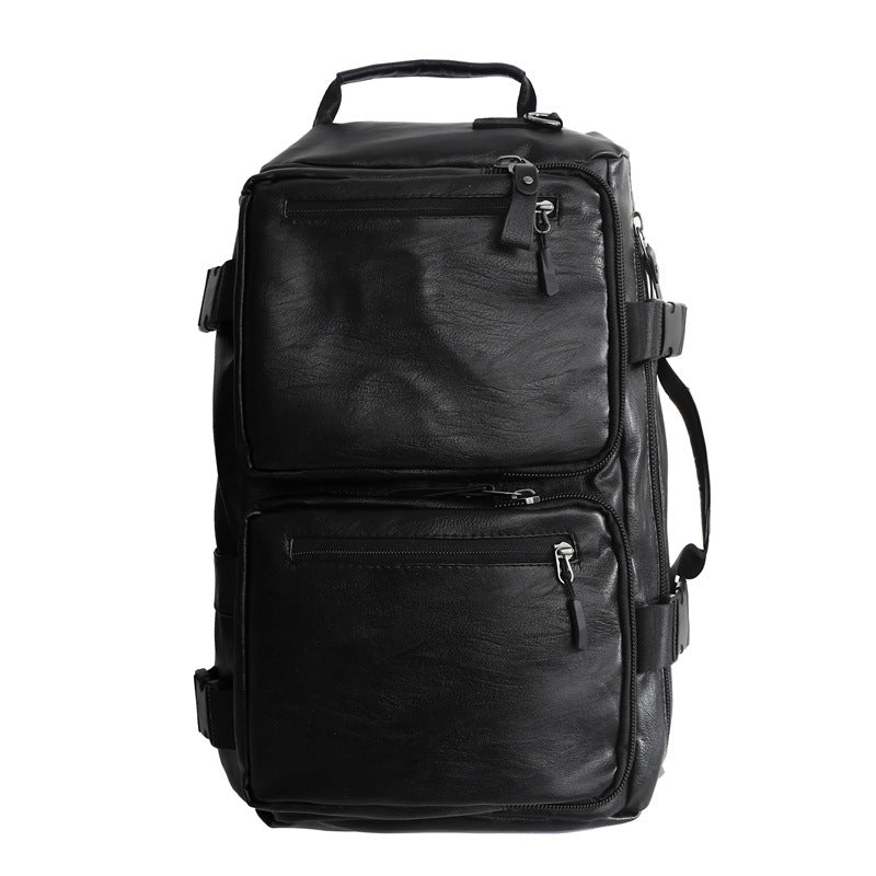 Multi-Functional Leather Weekend Bag Bowlift