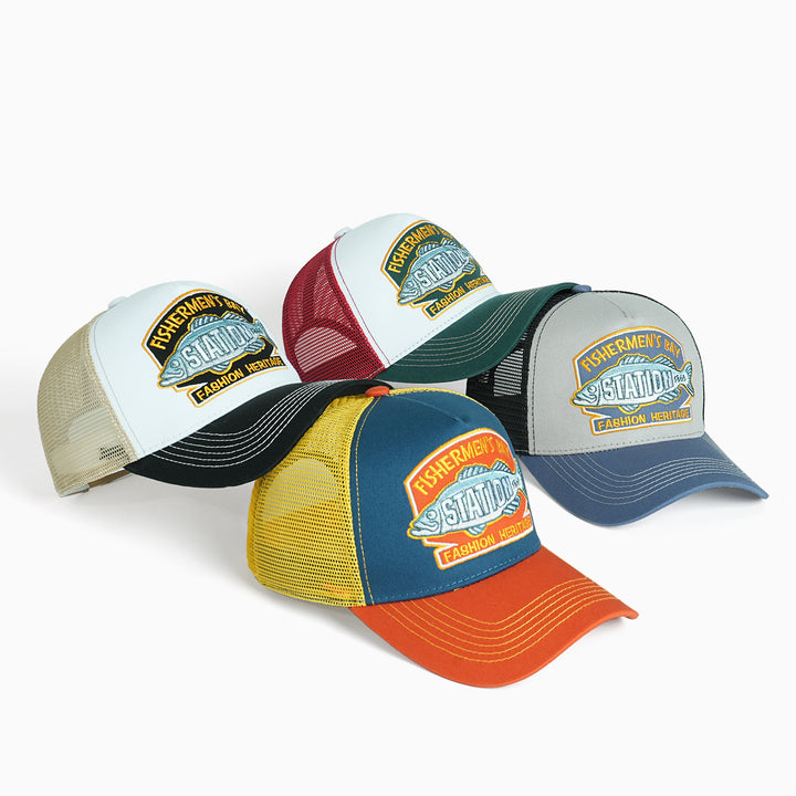 Ladies Trucker Cap with outstanding embroidery design Bowlift