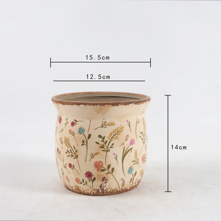 Decorative ceramic plant container with artistic design Bowlift