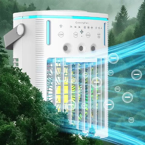 Unisex one size compact rechargeable microclimate cooler with ambient RGB lighting and carrying handle Bowlift