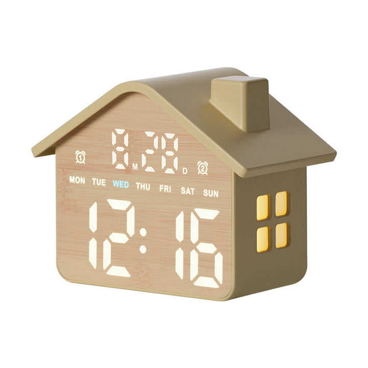 Digital Creative Clock in House Design Bowlift