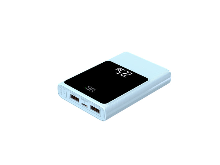 Portable power bank with smart LCD display and dual USB ports Bowlift