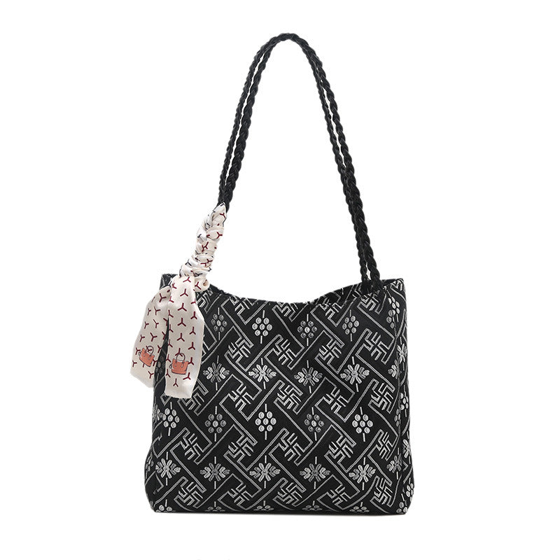 Elegant Patterned Tote Bag Bowlift