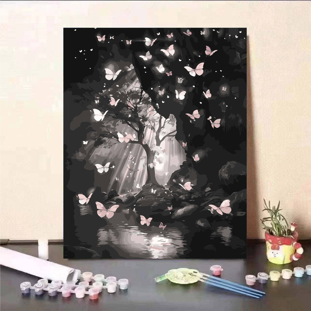 Floral Fantasy Paint by Numbers Wall Art Bowlift