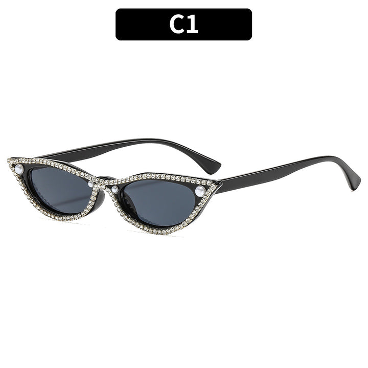 Vintage-Inspired Rhinestone Cat-Eye Sunglasses