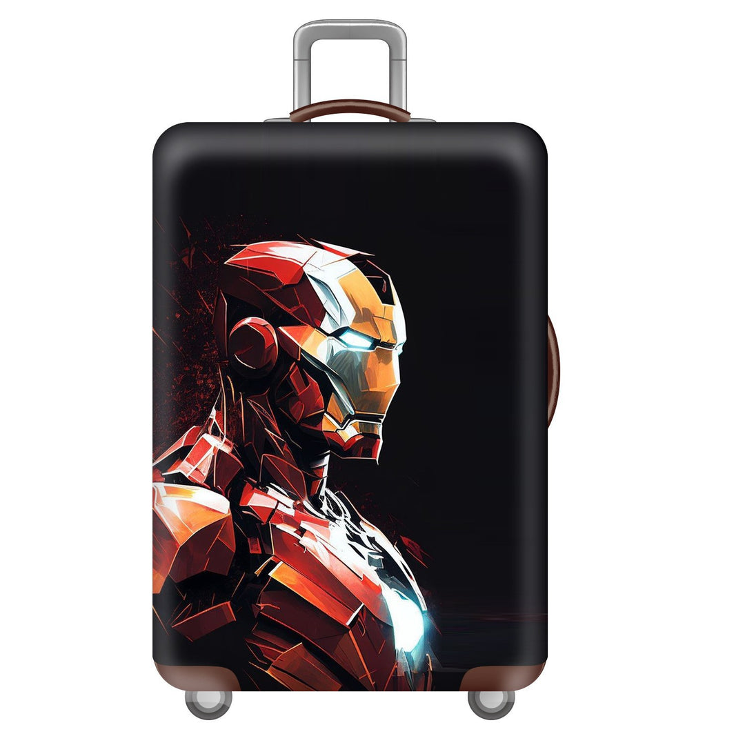 Unisex nan elastic suitcase cover with three-dimensional honeycomb pattern, shock-absorbing stretch protection cover for trolley with zipper Bowlift