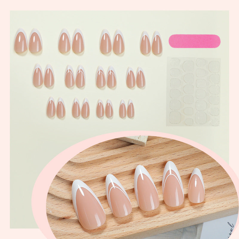 Natural Finish Gel Press-On Nails Bowlift