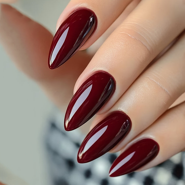 Glossy Stiletto Nail Design Bowlift