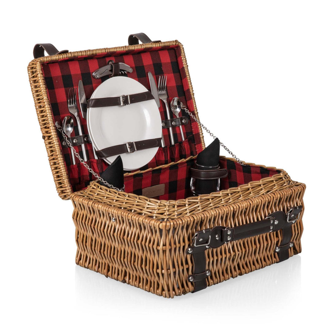 Women’s picnic basket with insulated inner compartment and high-quality dish set Bowlift