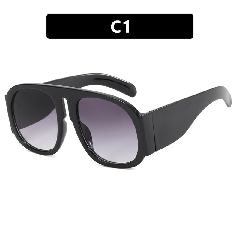 Women's trendy oversized sunglasses with fashionable gradient Bowlift