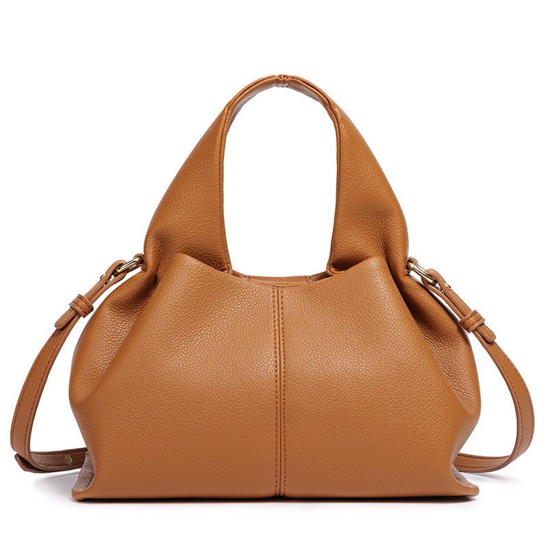 Chic Structured Leather Handbag Bowlift