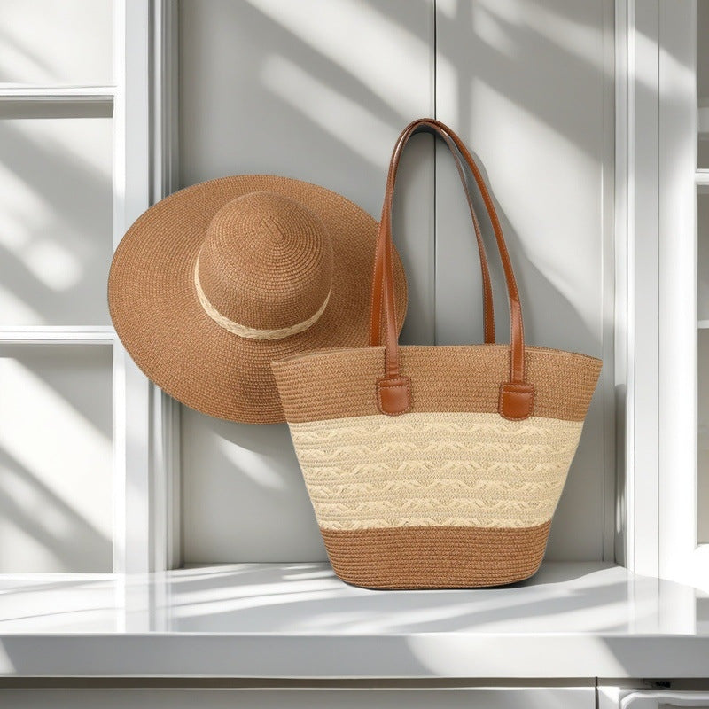 Beach bag with colorful stripes Bowlift