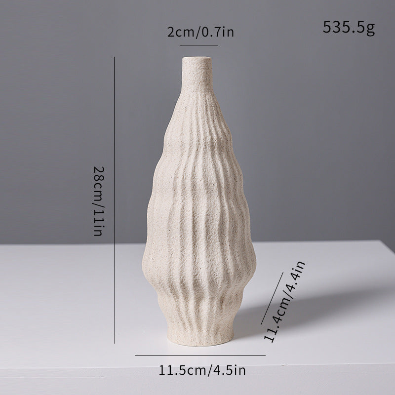 Textured Ceramic Decorative Vase