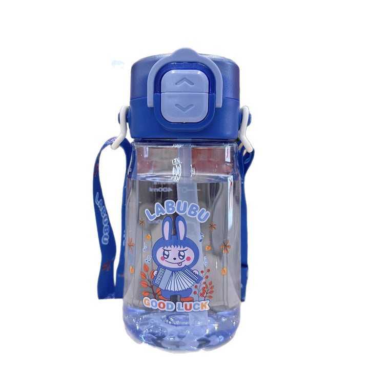 Women's Child-Safe Water Bottle with Practical Silicone Strap Bowlift