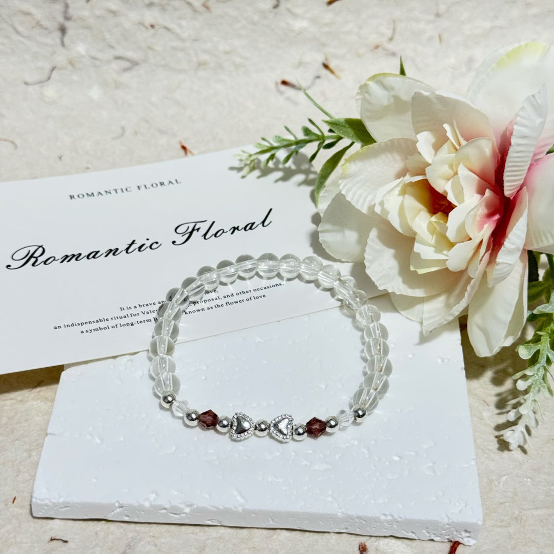 Romantic Floral Beaded Bracelet Bowlift