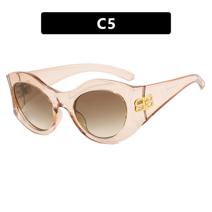 Ladies stylish Cat-Eye sunglasses with high-gloss design and protective lenses Bowlift