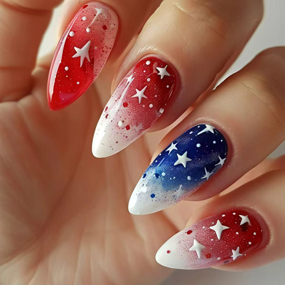Festive Starry Nail Art Bowlift