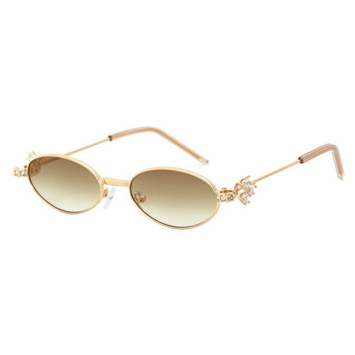 Women's Designer Sunglasses with elegant, mirrored frame and stylish embellishments Bowlift