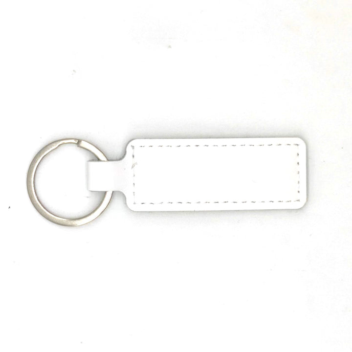 Unisex keychain with customizable faux leather Bowlift