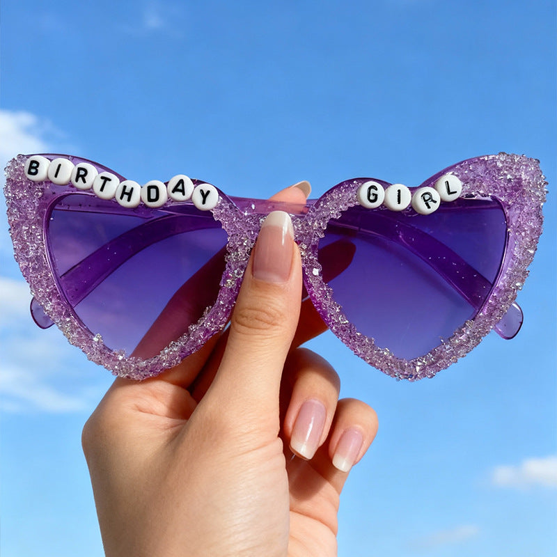 Heart-Shaped Celebration Sunglasses Bowlift