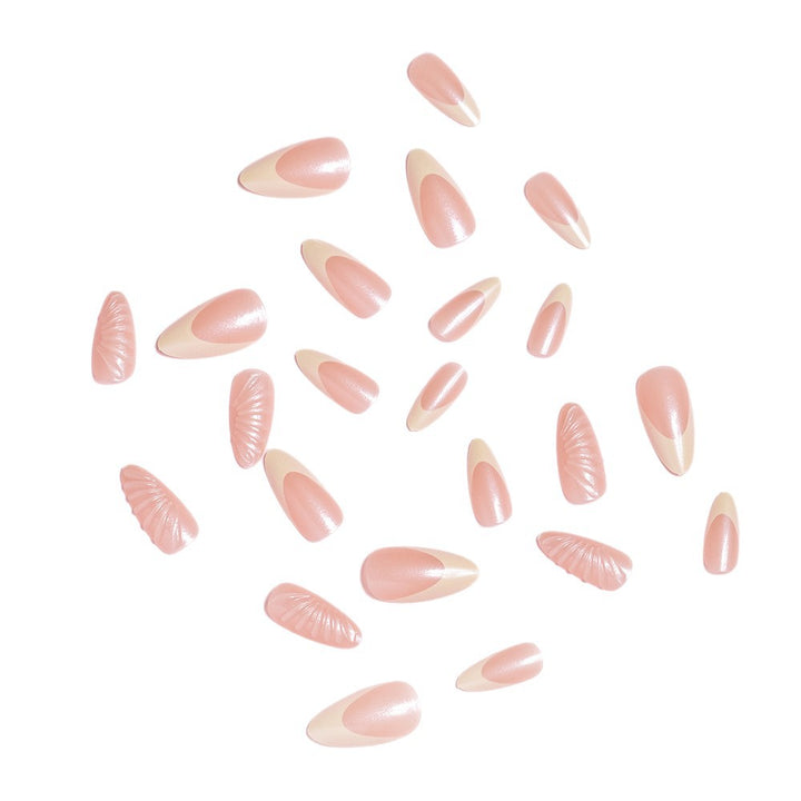 Sculpted Almond-Shaped Press-On Nail Set Bowlift