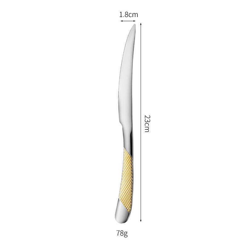 Fine and elegant table knife with non-slip handle Bowlift