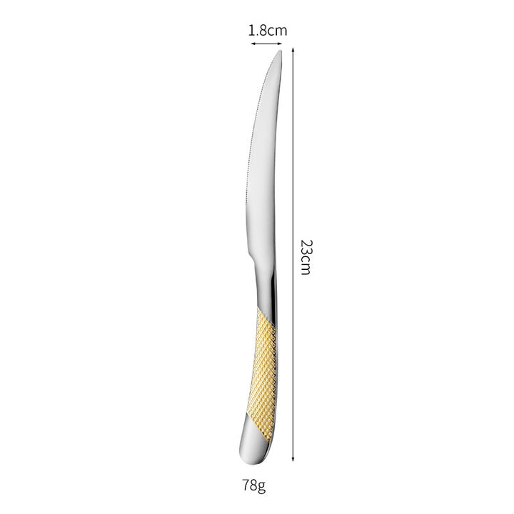 Fine and elegant table knife with non-slip handle Bowlift