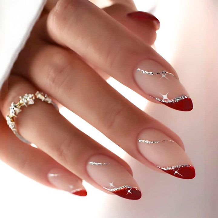 Creative nail art set with leopard pattern and glitter accents Bowlift
