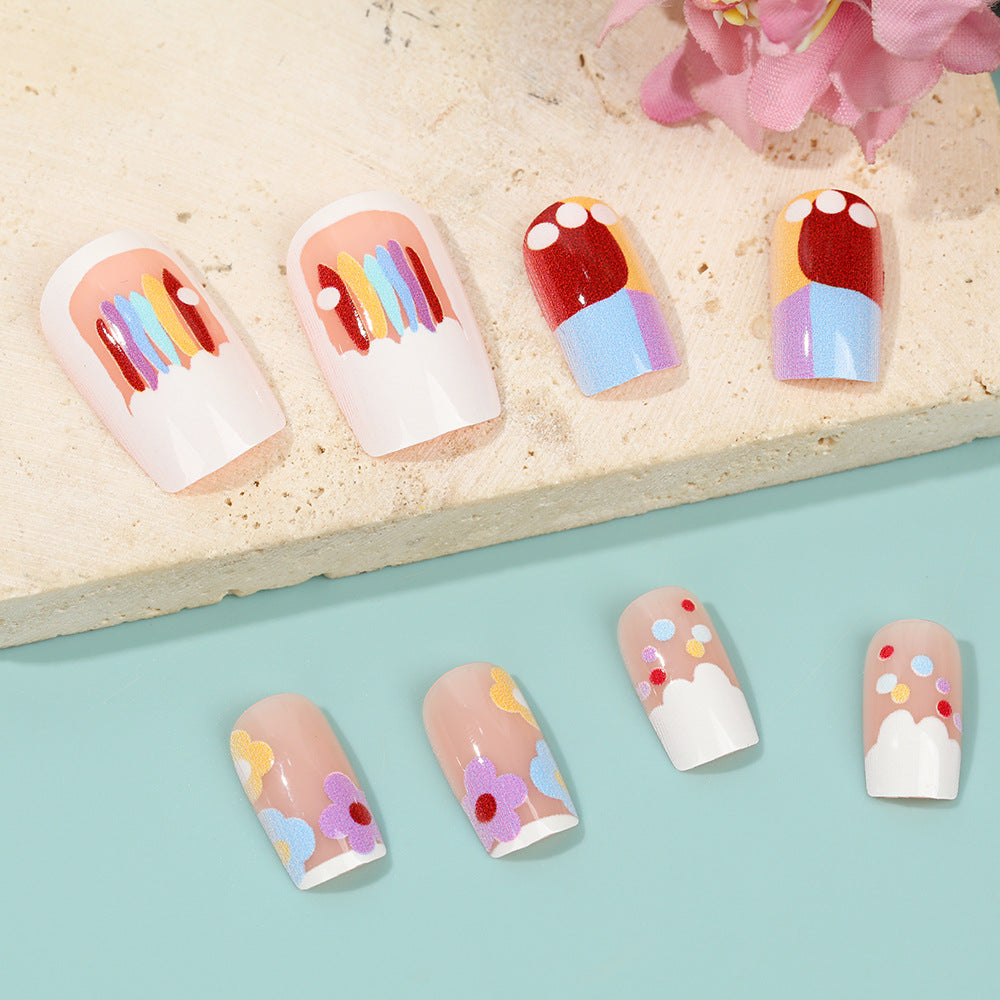 Creative Nail Art Set with Colorful Designs Bowlift