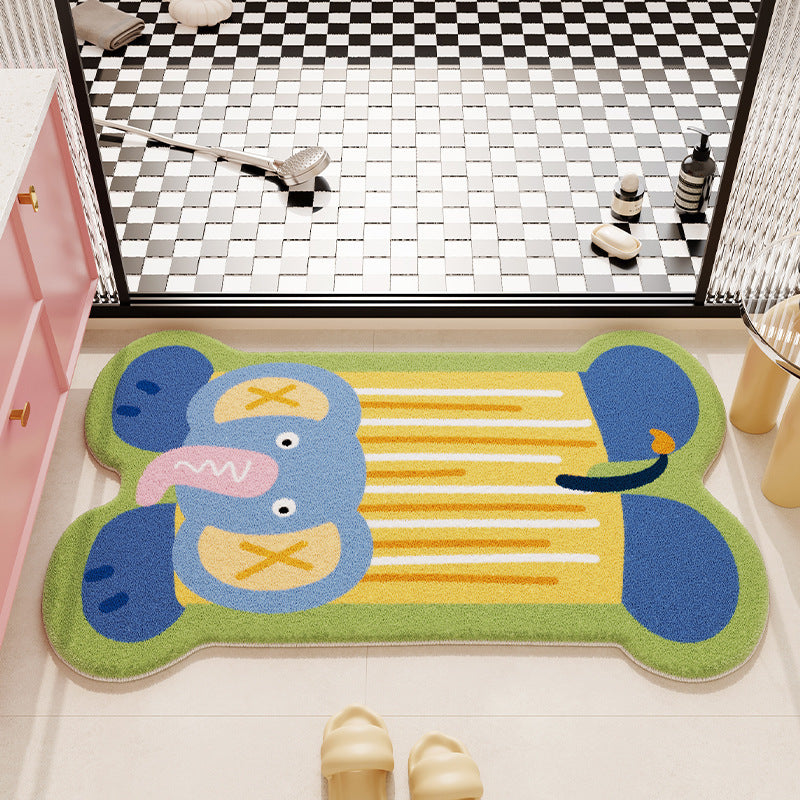 Cartoon Plush Bath Mat