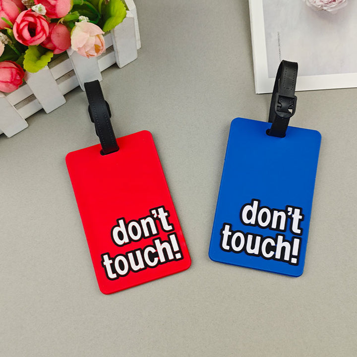Unisex Luggage Tag with Eye-Catching Warning Message Bowlift