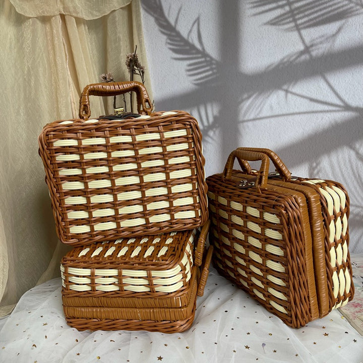 Women stylish picnic basket Bowlift