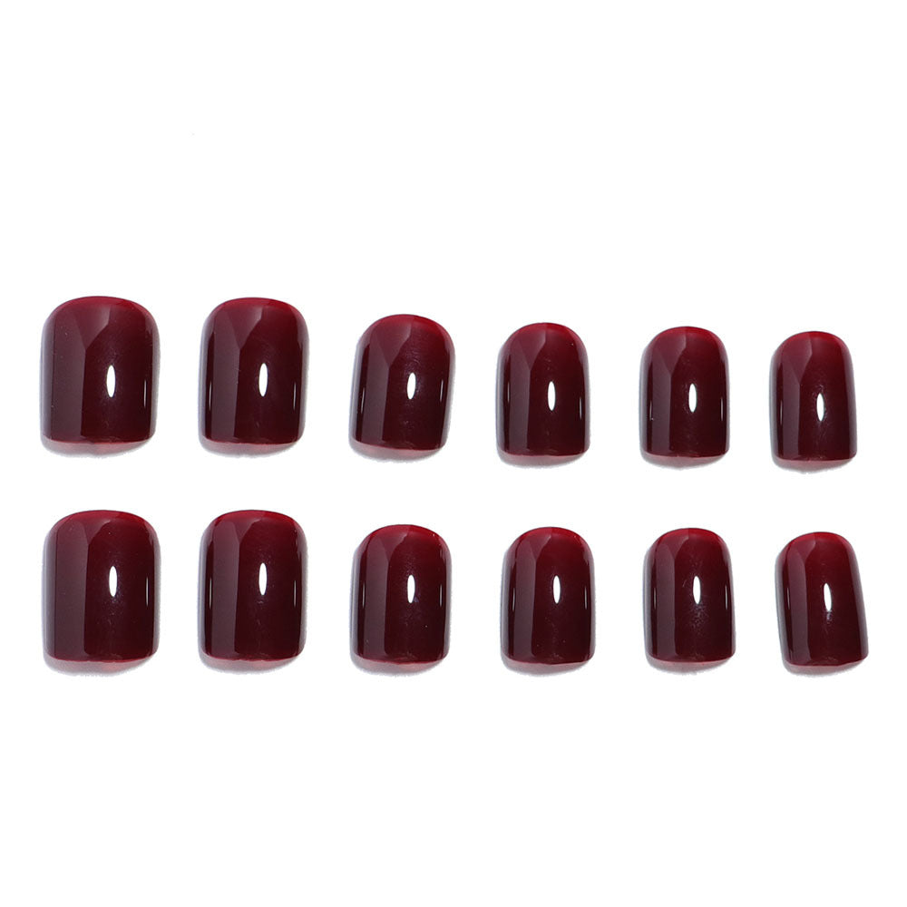 Glossy Press-On Nail Set with Elegant Design Bowlift