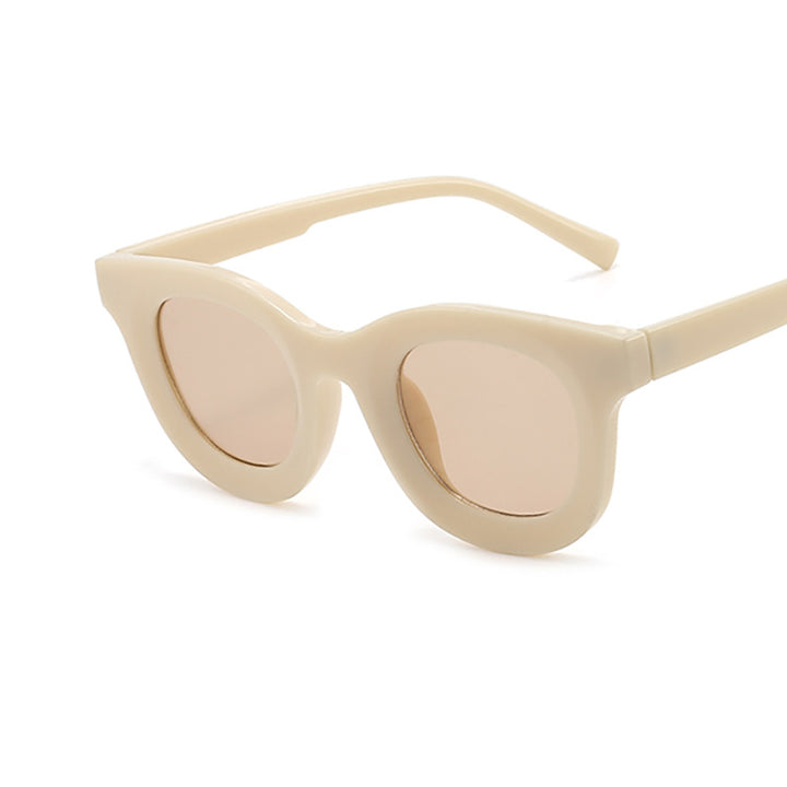 Retro-Inspired Clear Frame Sunglasses