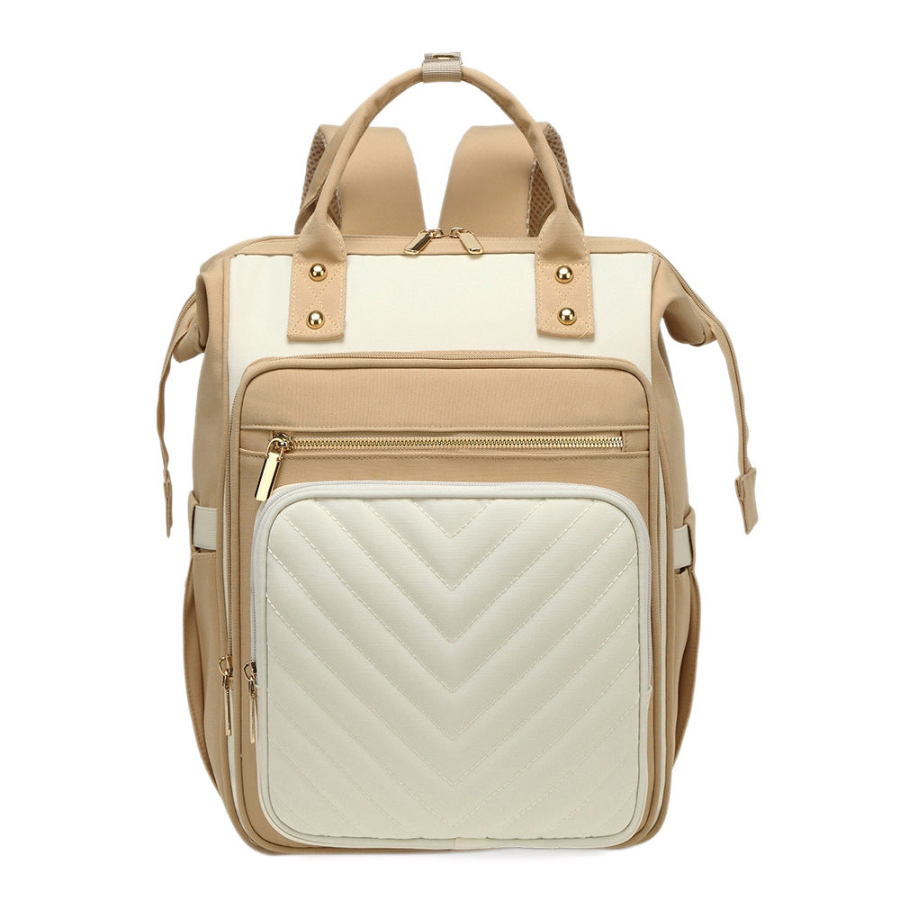 Trendy Quilted Multi-Functional Backpack Bowlift