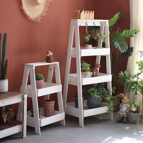 Multifunctional Wooden Step Ladder Bowlift