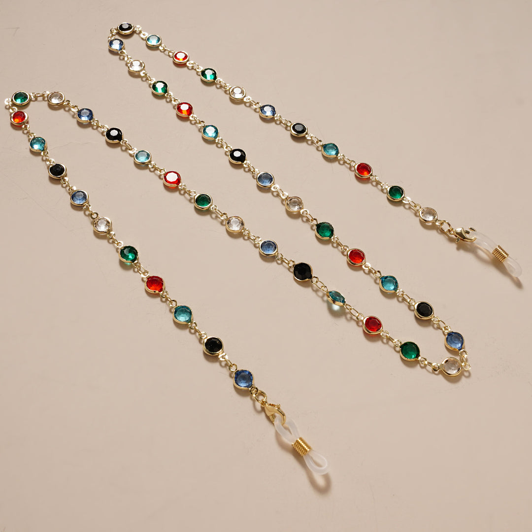 Chic Beaded Eyewear Chain Bowlift